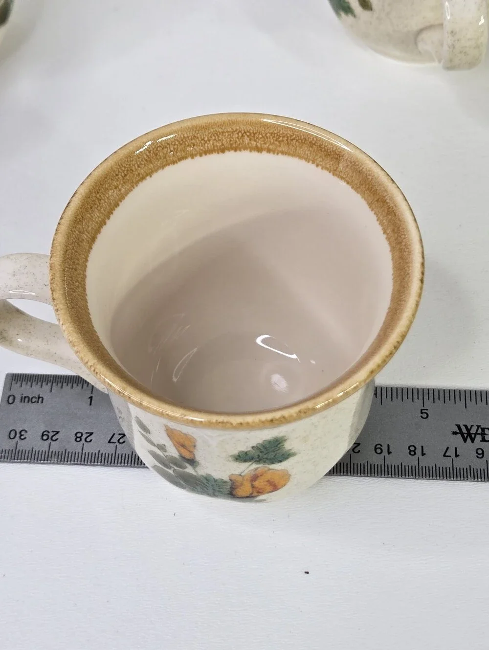 Vintage Mikasa Garden Club Petunias EC401 Stoneware Coffee Mug Tea Cup‎ Set of 4